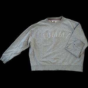 Tommy jeans hilfiger sweater gray